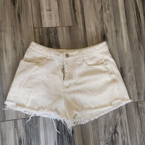 Frayed Jean Shorts